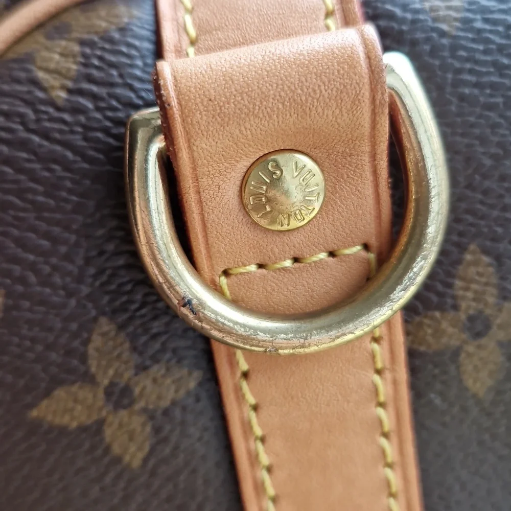 Louis Vuitton Brown Monogram Round Bag  Bandouliere 30. WITHOUT A STRAP. - Picture 12 of 16
